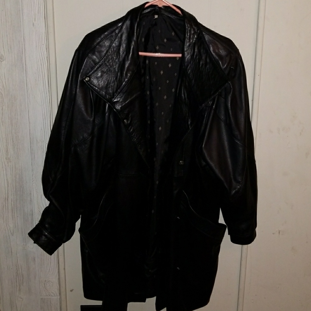 Leather jacket made in UK